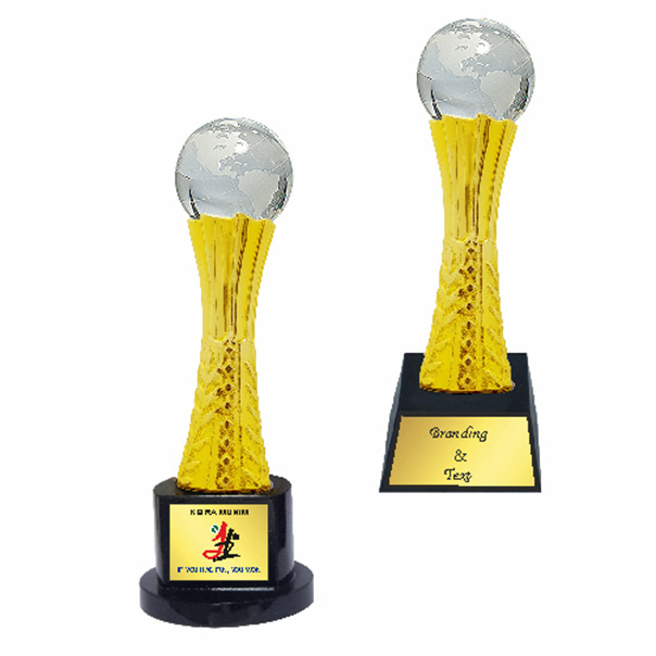Polyresin Globe Trophy – PL 649