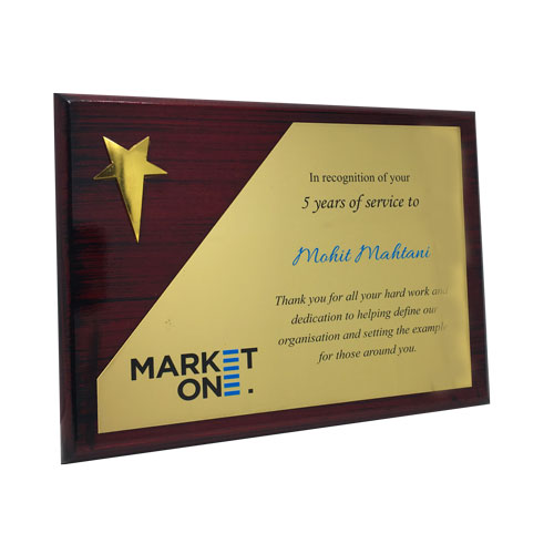 Wooden Plaque (Certificate)