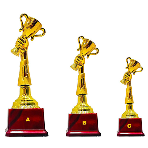 Fiber Cup holding Figure trophy